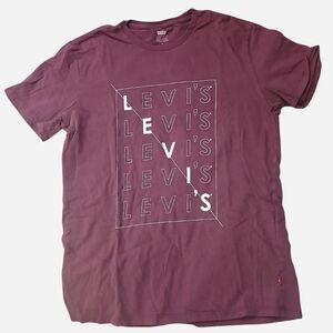 Levi's Men's Wine Graphic Crewneck Tee